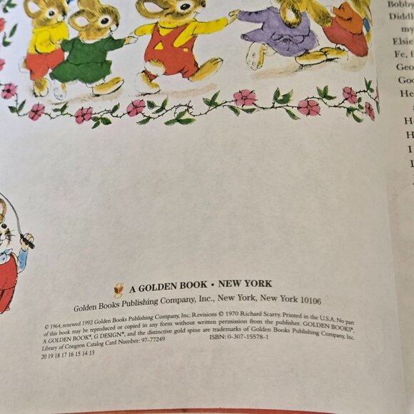 Vintage 1990s Richard Scarrys Best Mother Goose Ever Golden Book Hard Cover - Picture 6 of 10